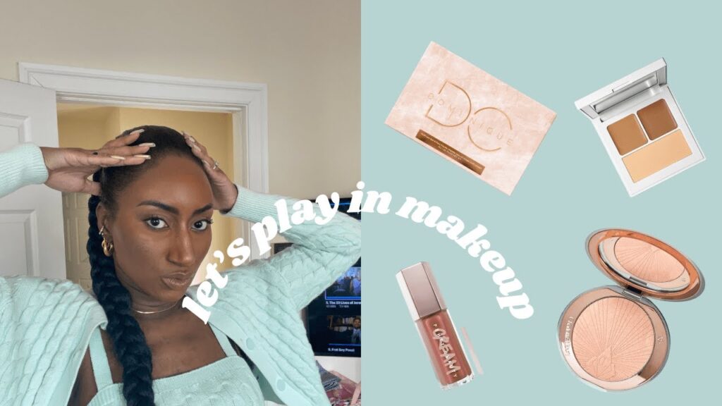 Full Face Makeup Tutorial for Dark Skin Using Dominique Cosmetics Palette and Fenty Beauty Products
